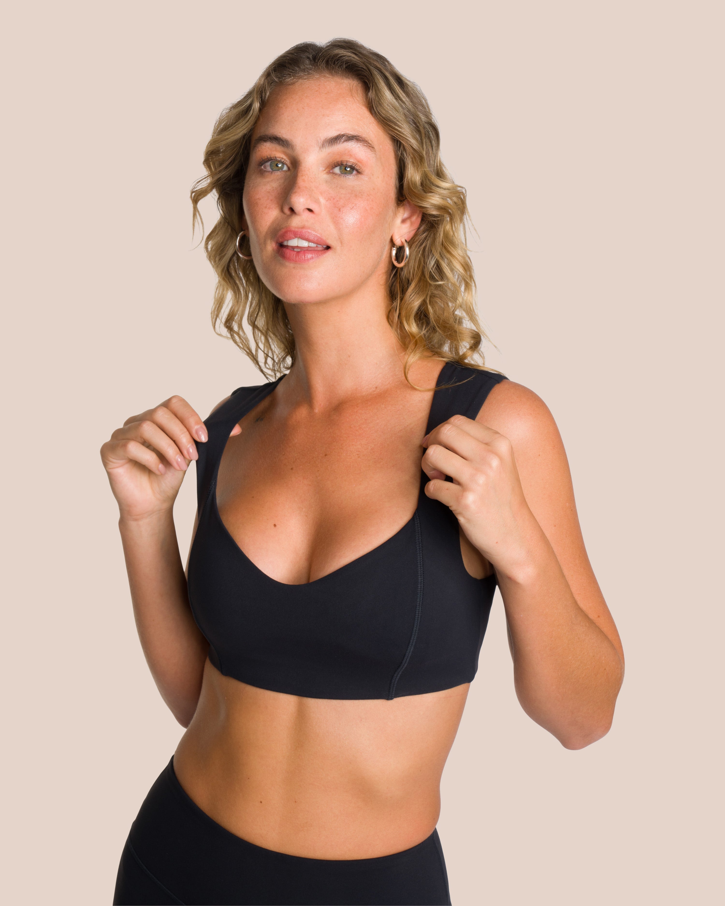 Shania Flared Zip Set Deluxe - Black