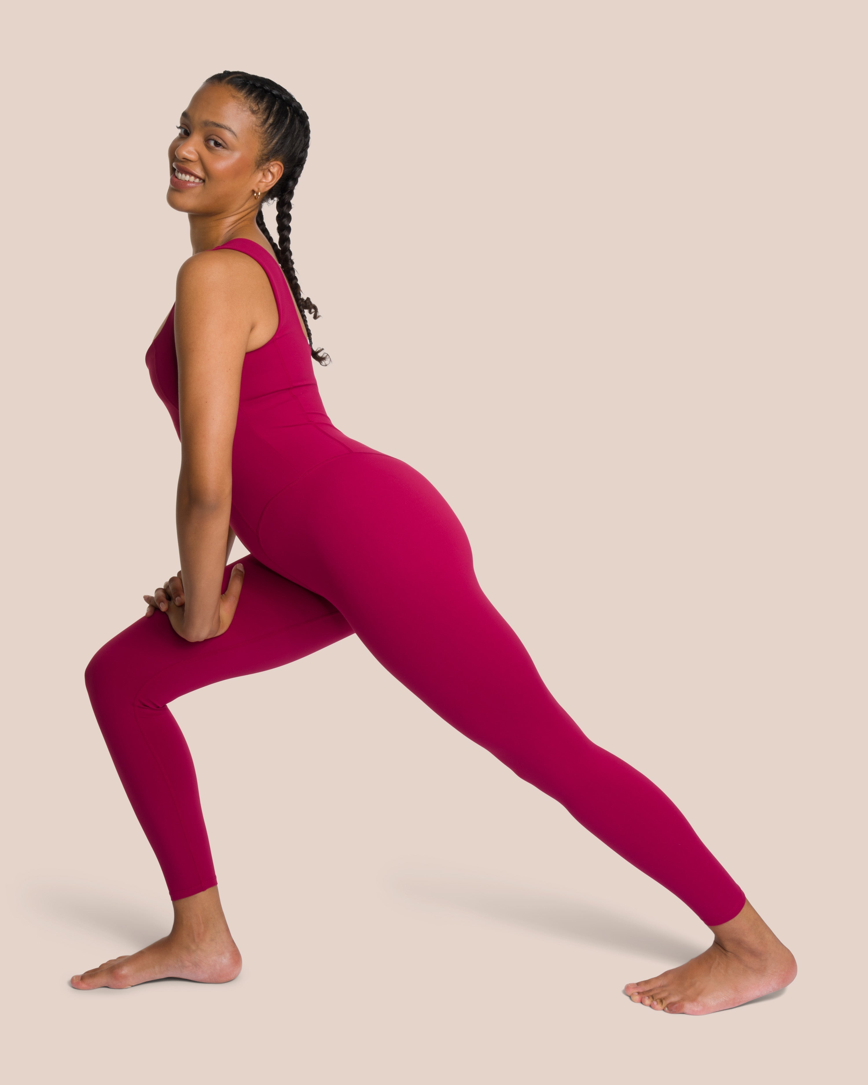 Shania Jumpsuit Set - Deep Plum