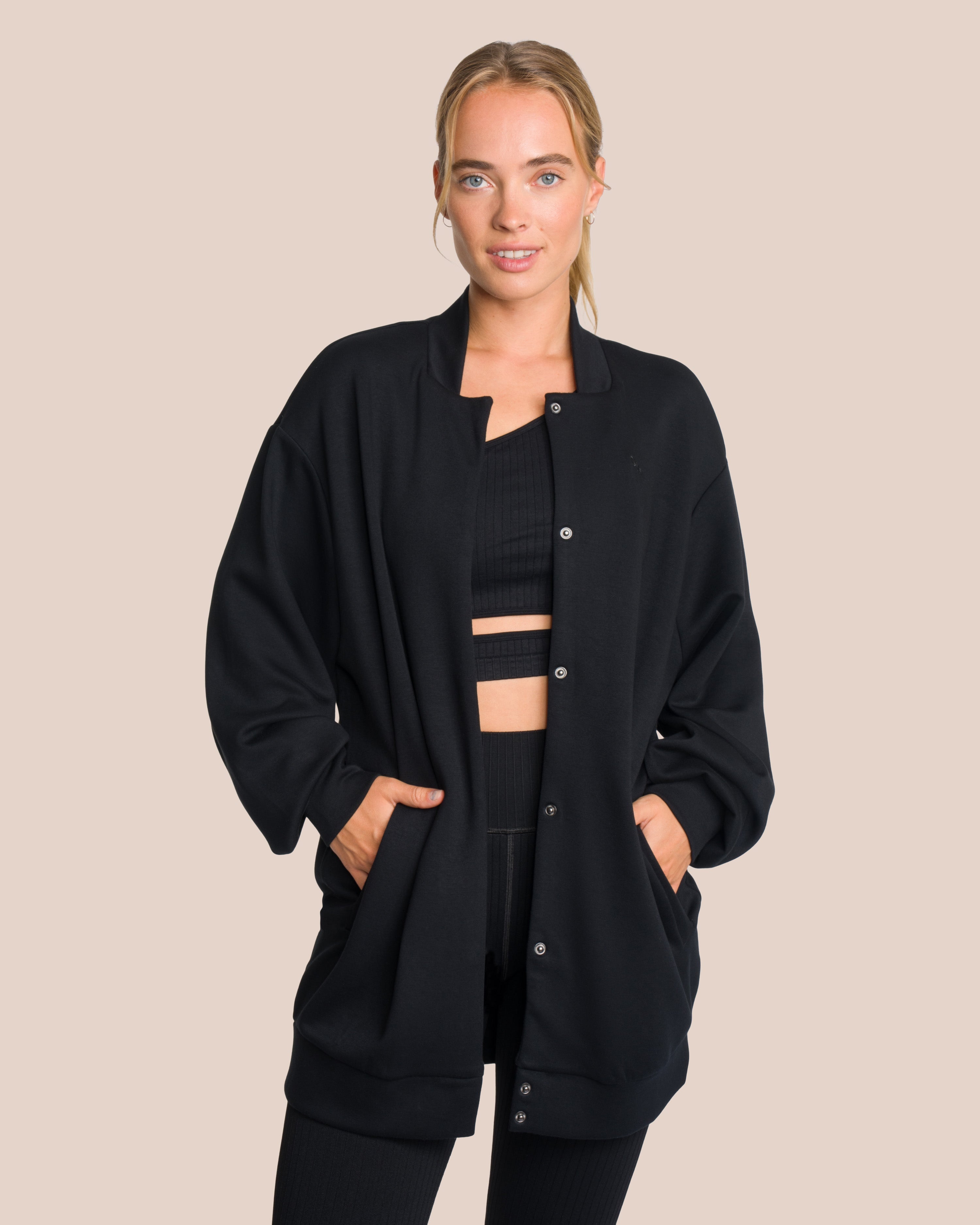 Elodie Bomber Jacket Set Deluxe - Black