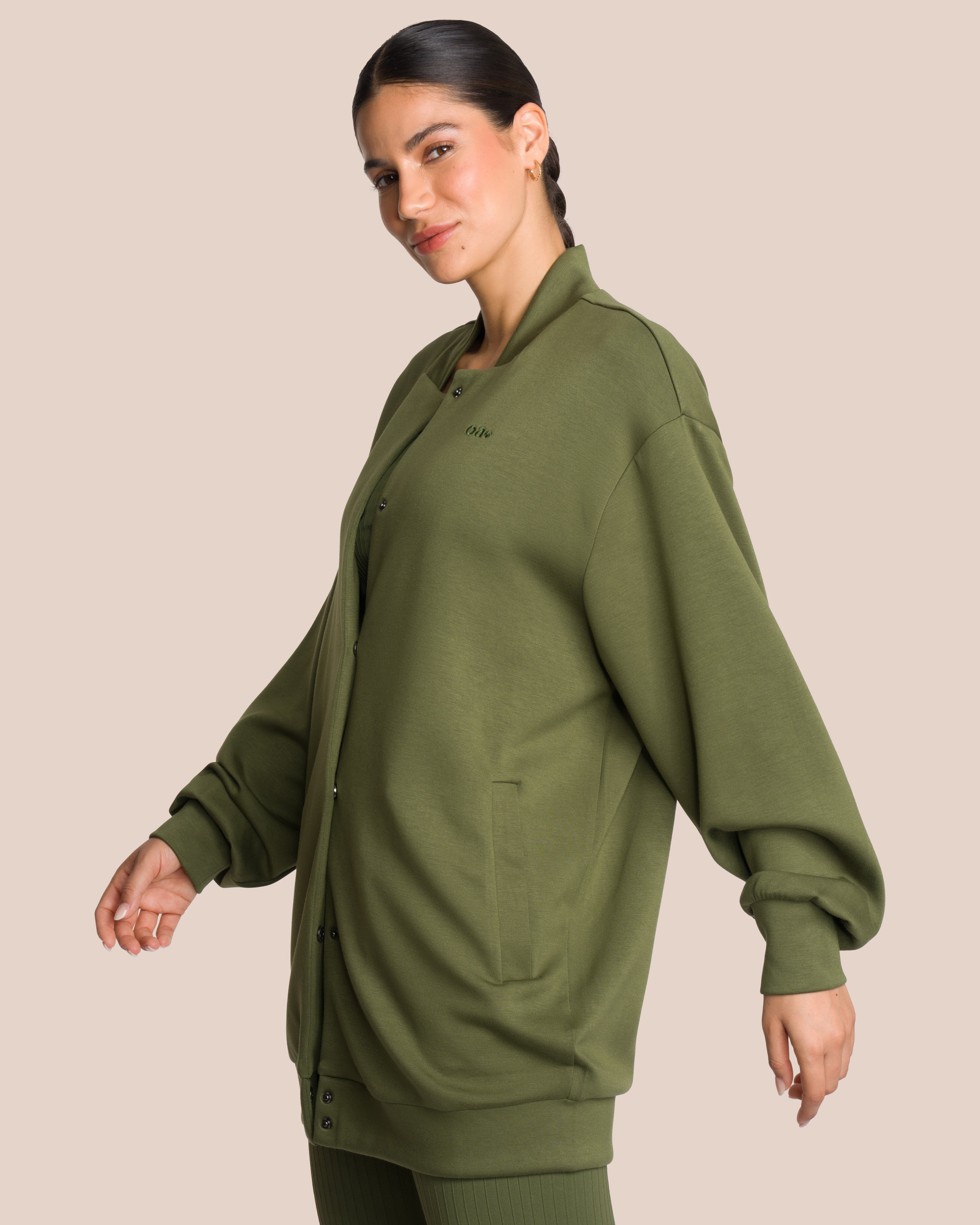 Elodie Bomber Jacket Set Deluxe - Deep Pine Green