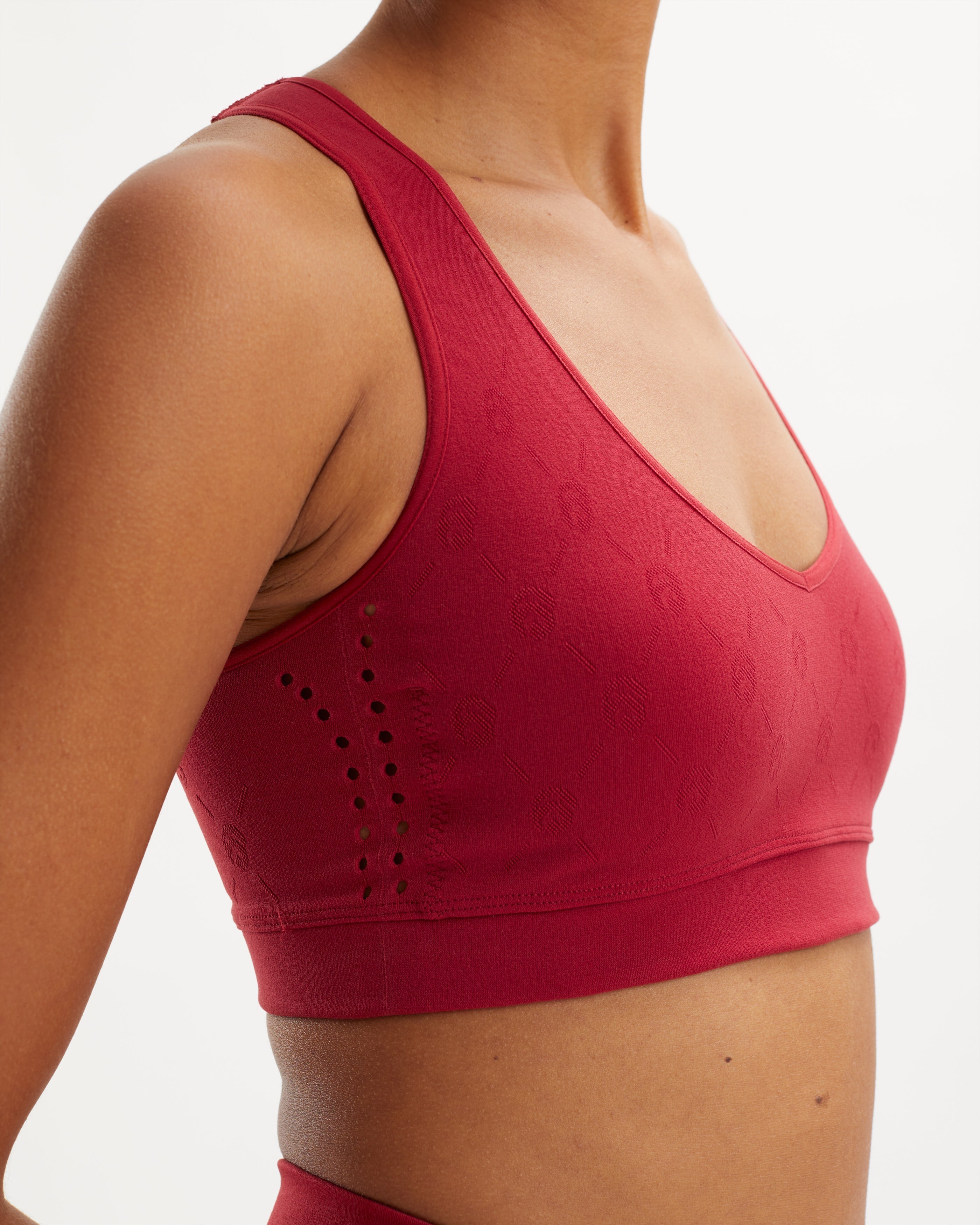 Noelle Warp Knit Set - Dark Rouge
