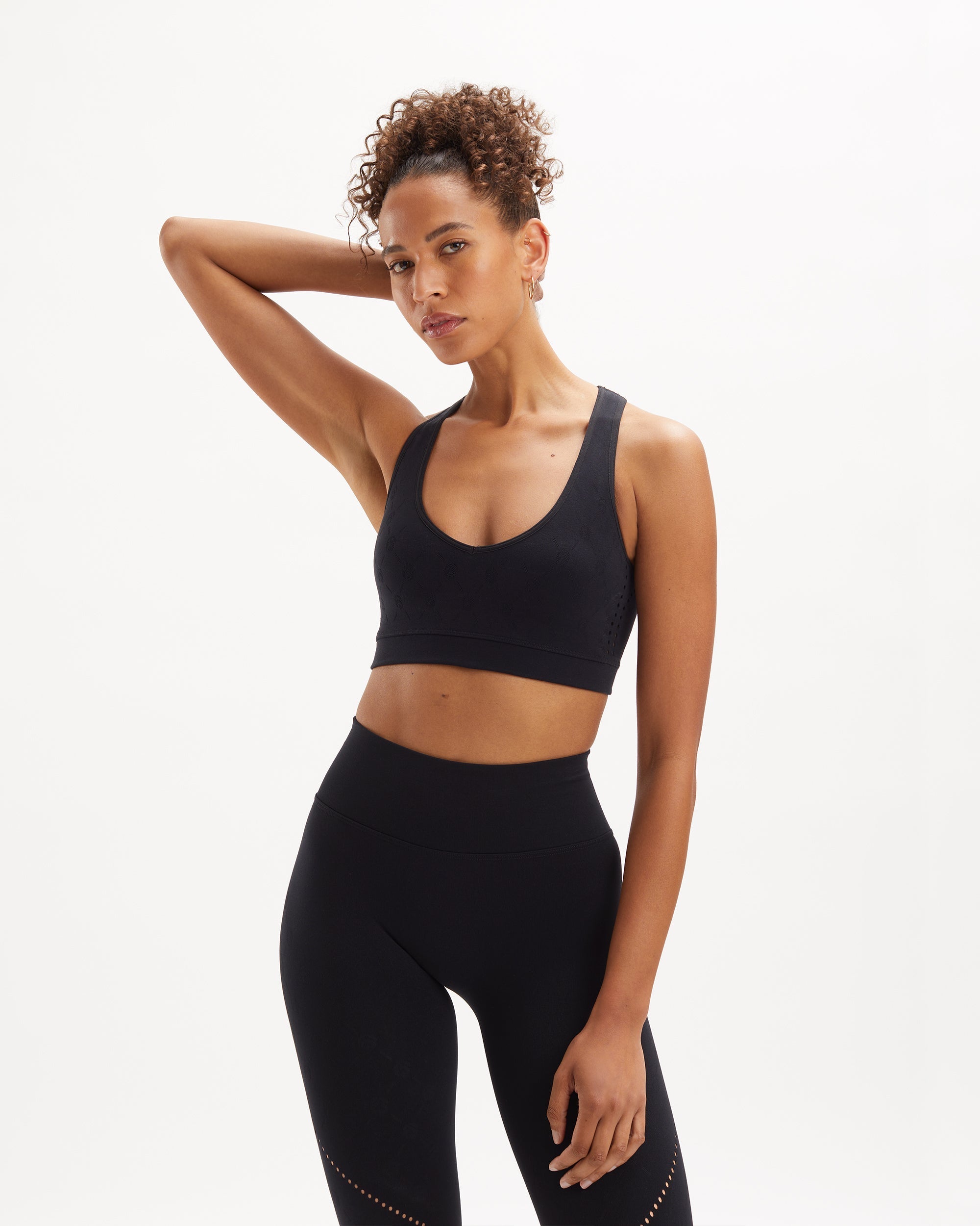 Noelle Warp Knit Set - Black