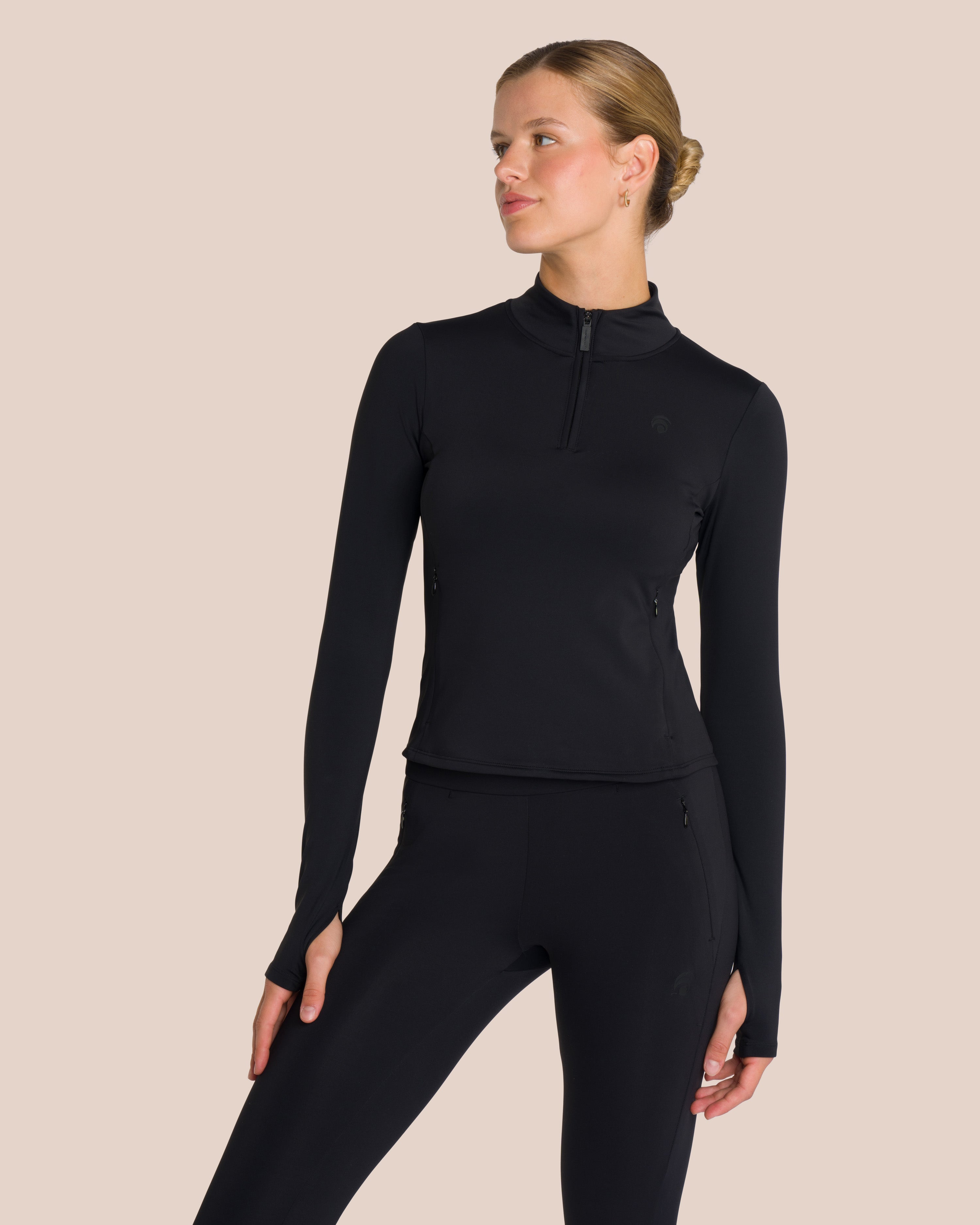 Florence Layer Straight Leg Set Petite - Black