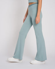 Dahlia Flared Set - Light Aloe Grey
