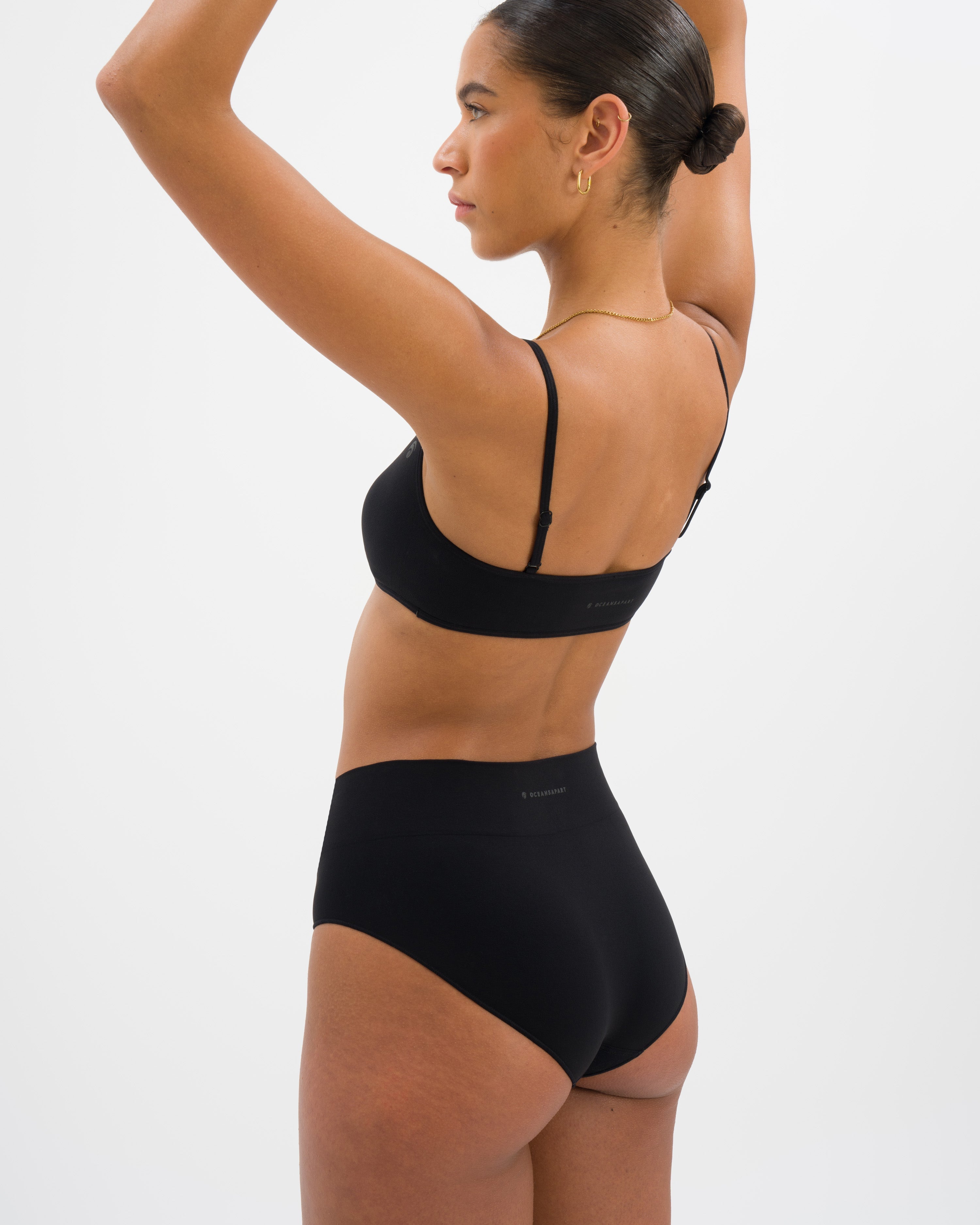 Cloudy Pantie Set - Black