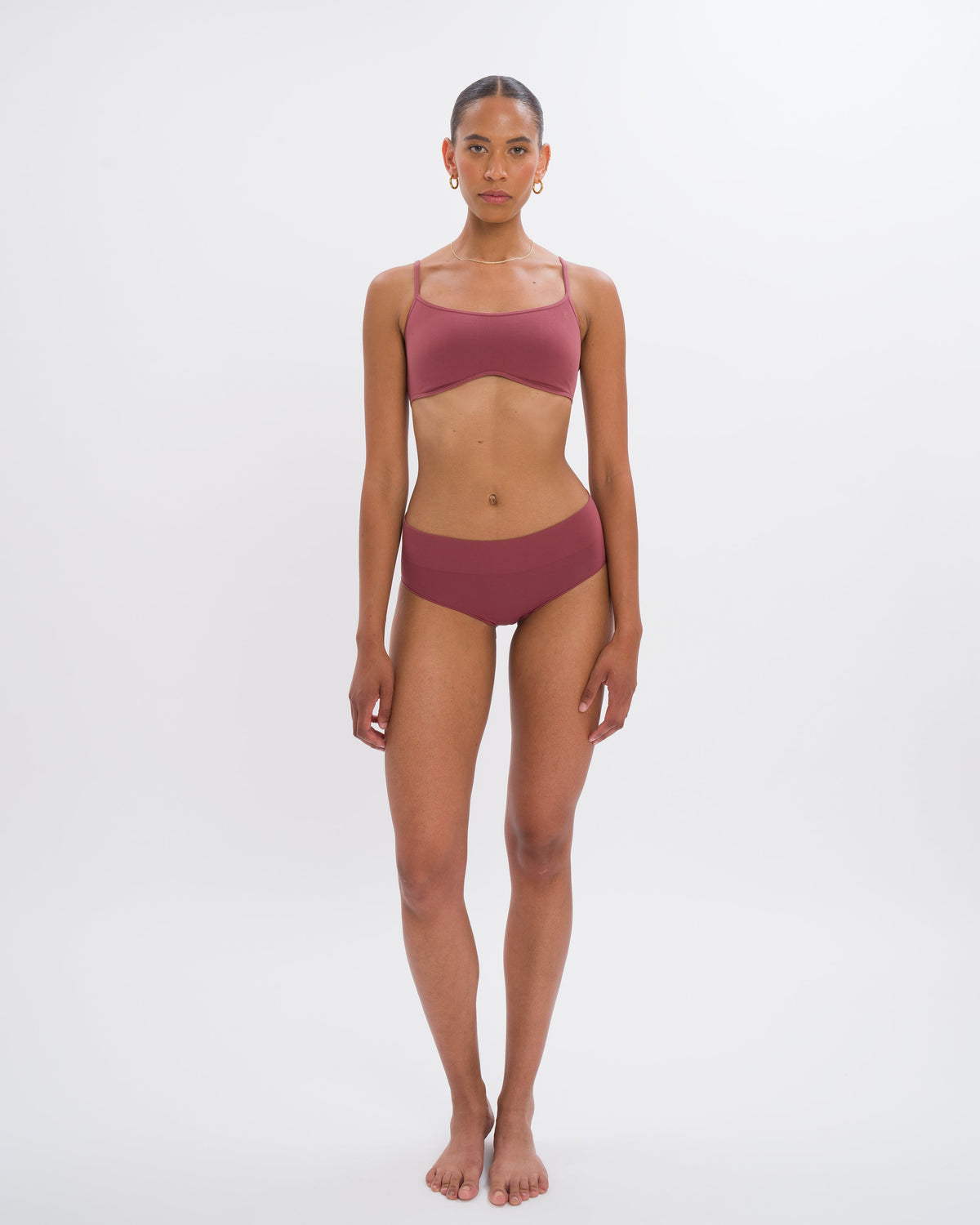 Cloudy Pantie Set - Cayenne