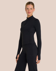 Florence Layer Straight Leg Set Petite - Black