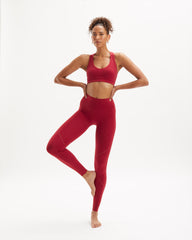 Noelle Warp Knit Set - Dark Rouge