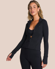 Shania Flared Zip Set Deluxe Tall - Black